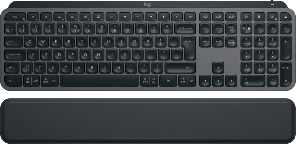 Logitech Logitech MX Keys S-Plus + Palmrest (Graphite) black |keyboard