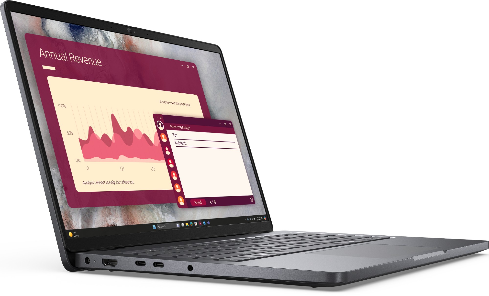DELL מחשב נייד Dell Pro 14 (PC14250) Core 5-120U/16GB/512GB-SSD/FD/5Y