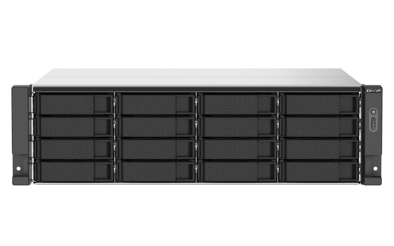 QNAP שרת NAS QNAP TS-1673AU-RP-16G /16-Bay/Ryzen V1500B/16GB/2×2.5GbE/Redundant PSU