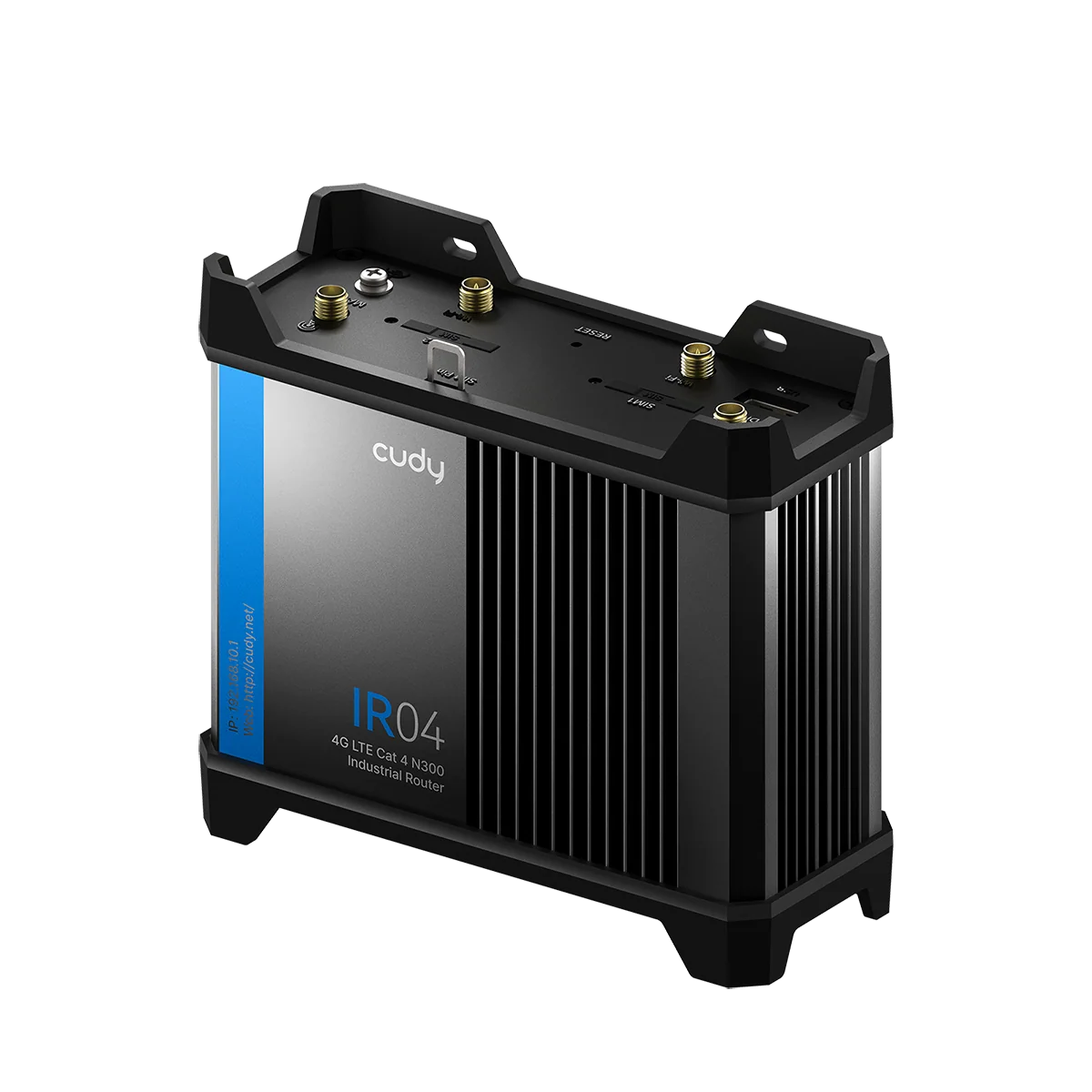 Cudy ROUTER 4G LTE Cat. 4 N300 Industrial Wi-Fi CUDY עבודה בתנאים קשים: אוניות, קווי יצור, מתקני כרייה