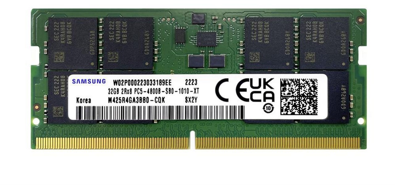 Samsung 32GB SODIMM DDR5 5600Mhz Samsung DDR5 SODIMM 32 GB |5600 MHz |operative memory