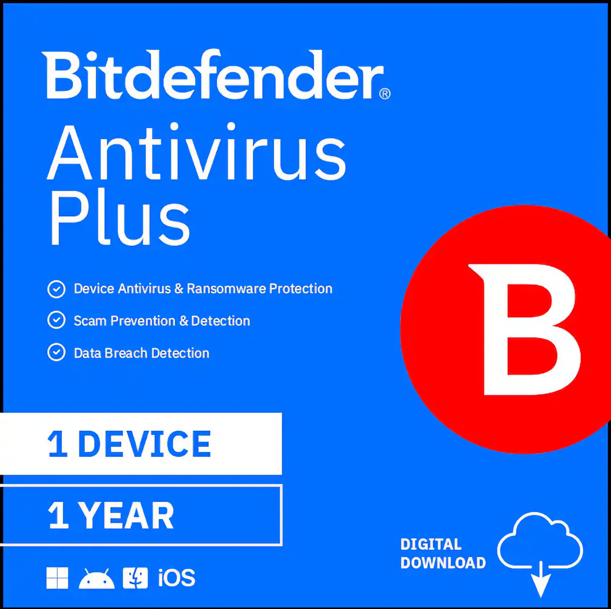 Bitdefender BitDefender Anti Virus Plus 1 PC 1 Year
