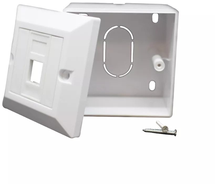 LUGGAR CAT6 RJ45 קופסה על הטיח עבור CAT6/6A לא קונקטור