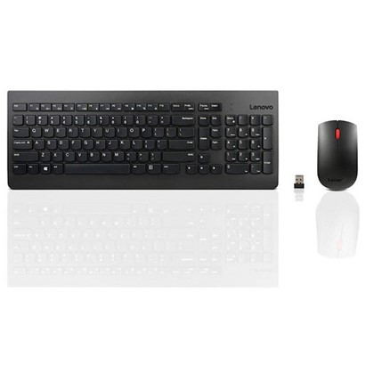 Lenovo Lenovo 510 Wireless Combo Keyboard & Mouse חיישן אופטי של 1200 DPI USB