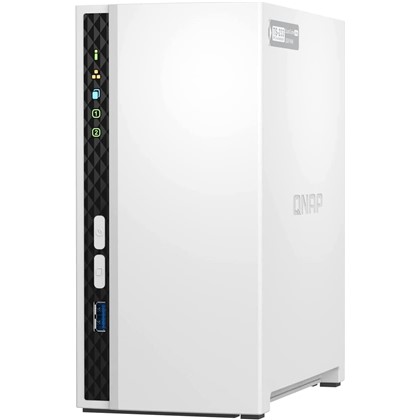 QNAP QNAP NAS TS-233 2BAY Q.CORE 1.4GHz + 2GB RAM ללא דיסקים networked storage (NAS)