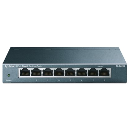 TP-LINK SWITCH 8PORT 10/100/1000 TP-LINK מתג מתכת