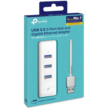 TP-LINK TP-LINK USB3.0 to LAN Card 10/100/1000 + 3x USB3.0