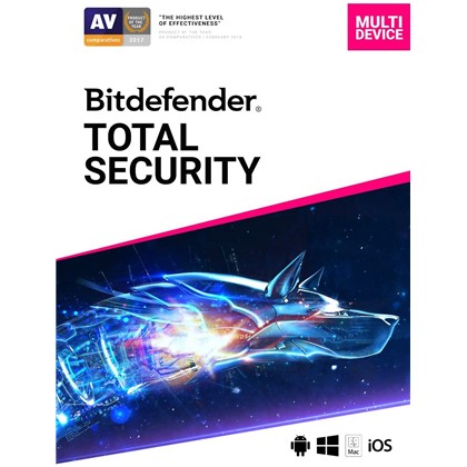 Bitdefender BitDefender Anti Virus total security 10 Devices 1Year עבור 10 מכשירים PC/Tablet/Smart Phone