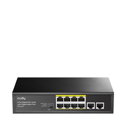 Cudy SWITCH 8-PORT 10/100/1000 PoE+ Uplink 2x1GbE 120W Cudy