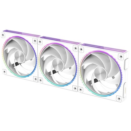 Zalman ZALMAN ZM-DF120 A3 WHITE 120mm Daisy Chain Fan, PWM, 3Pack