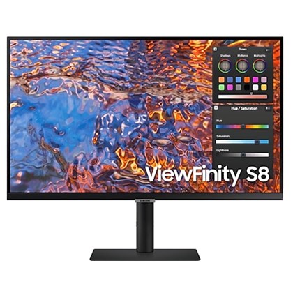 Samsung SAMSUNG 27 ViewFinity S8 4K IPS TypeC90W & RJ45 Monitor מתאים לגרפיקאים ומעצבי תוכן 27 in