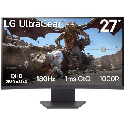 LG Electronics LG 27 UltraGear 2K CURVED /1000R/1MS/180Hz/VA/DP/HDMI 27 in Quad HD (QHD) / 1440p W-LED |180 Hz