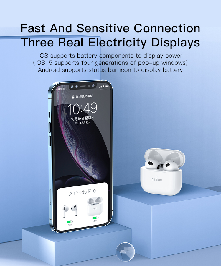 Yesido אוזניות בלוטות Earbuds
JL 5.1 Version (BT11)