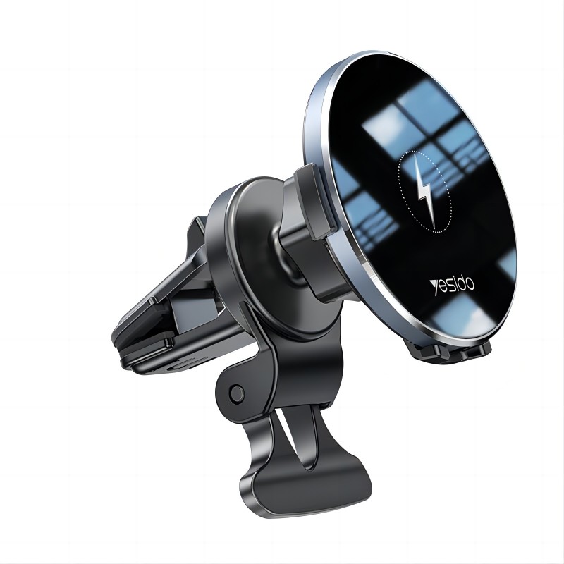 Yesido מעמד לרכב 15W Wireless magnetic charging dock and compatible holder (C131)