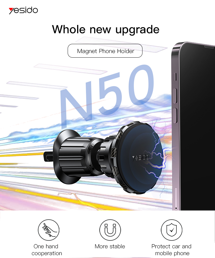 Yesido מעמד לרכב Magnetic car holder (C154)