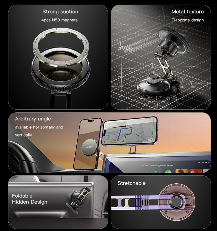 Yesido מעמד לרכב Magsafe Magnetic Phone Holder (C199)