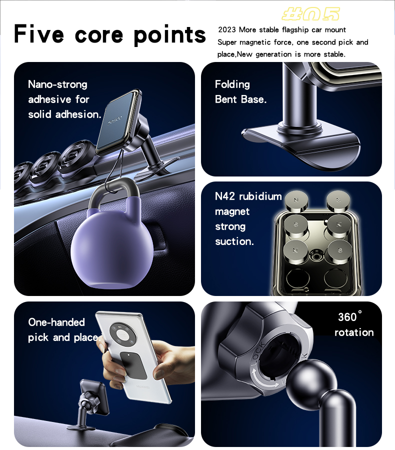 Yesido מעמד לרכב Magnetic Phone Holder (C204)