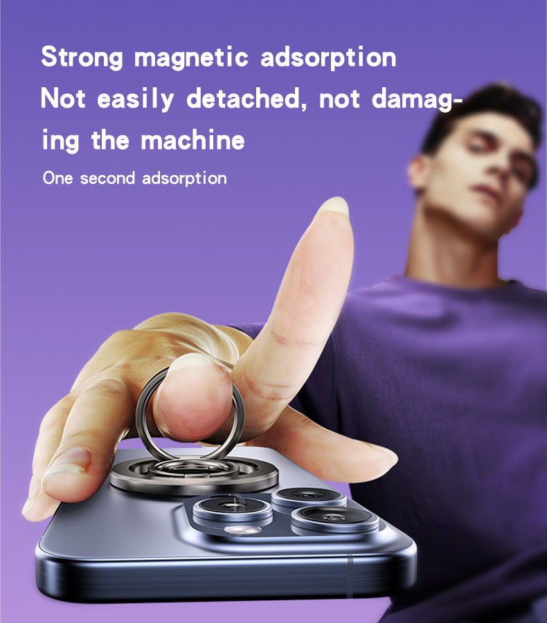 Yesido מעמד לרכב Double Side Magnetic Ring Holder (C206)