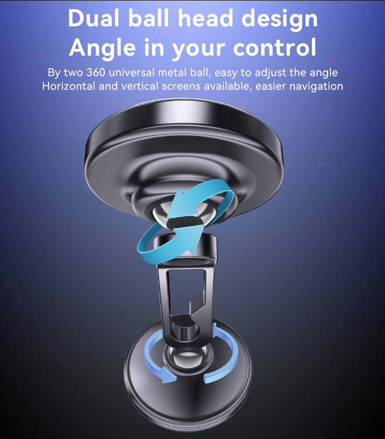 Yesido מעמד לרכב Double ball magnetic car holder (C210)