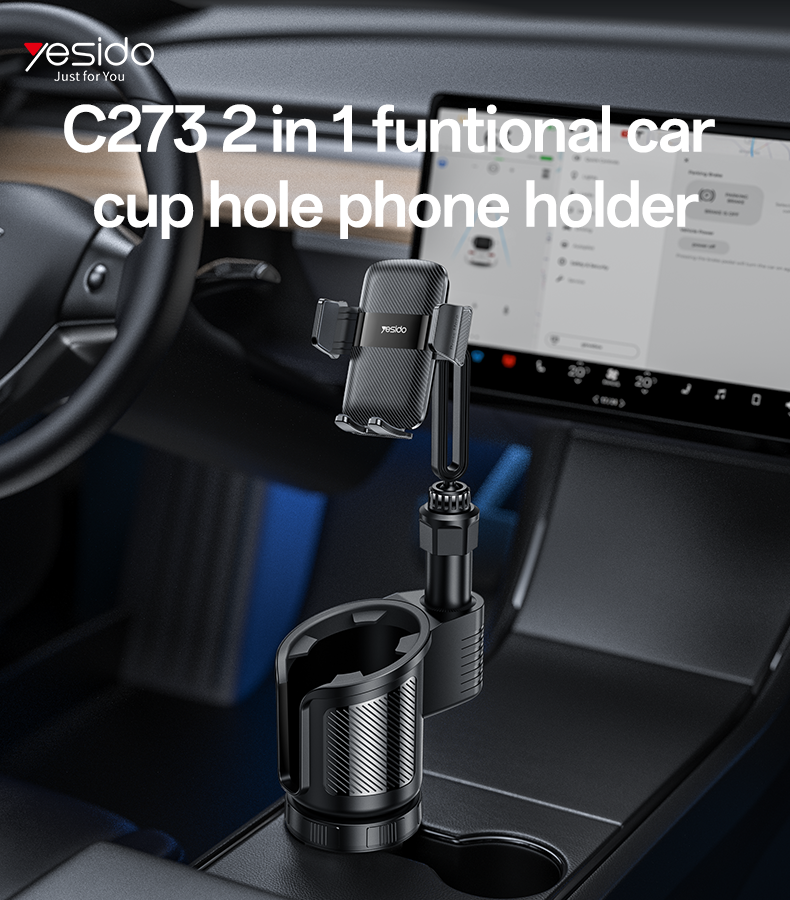 Yesido מעמד לרכב 2 in 1 Car cup holder (C273)