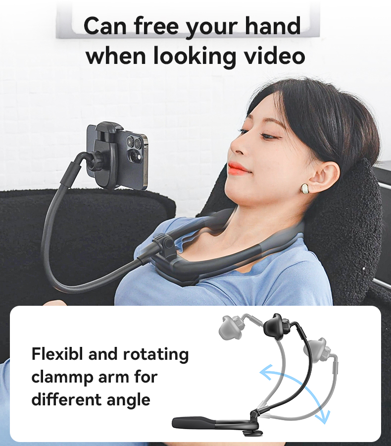 Yesido מעמד לרכב Neck Mounted Lazy Holder (C291)