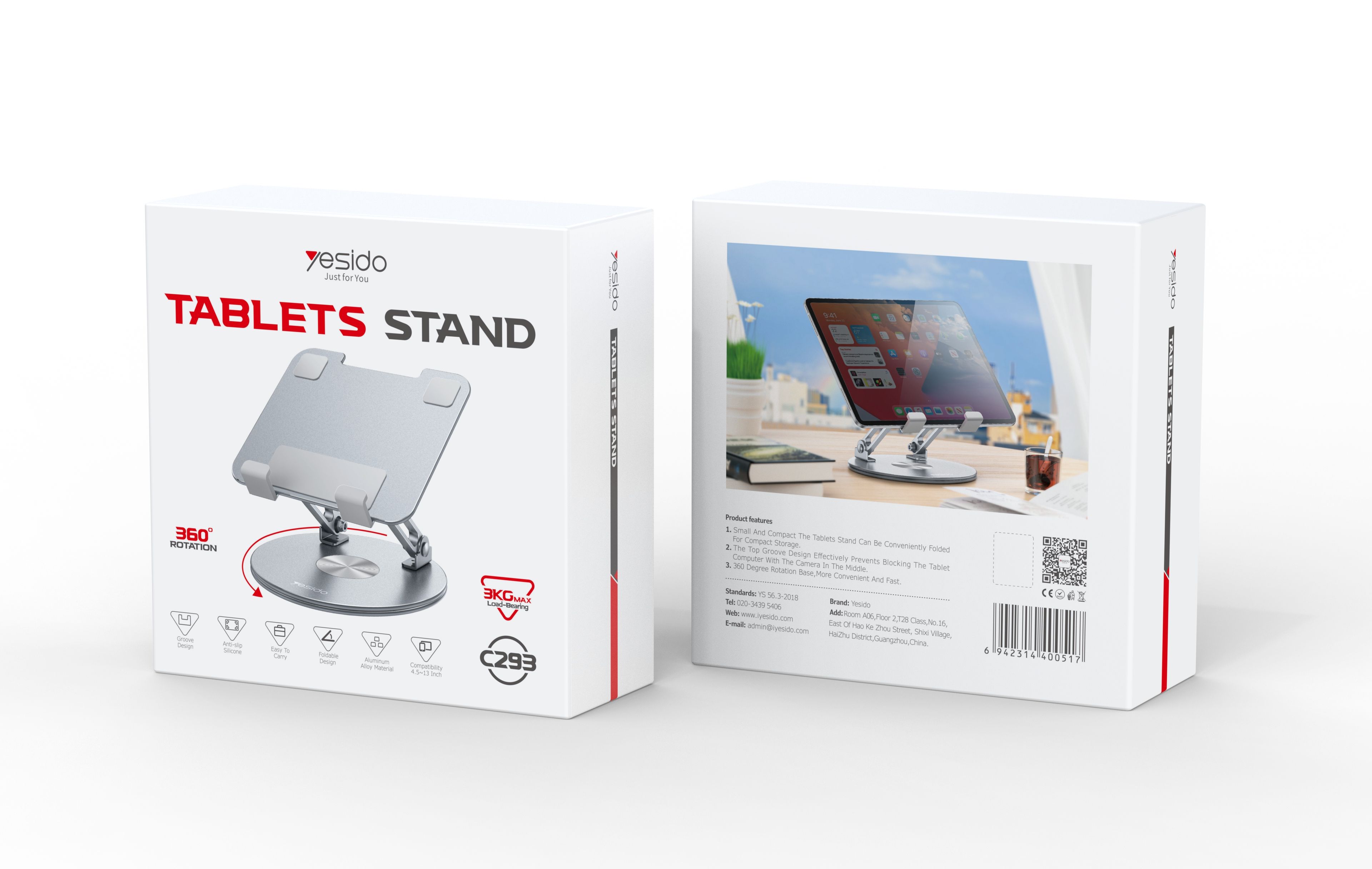 Yesido מעמד לרכב Ipad stand (C293)
