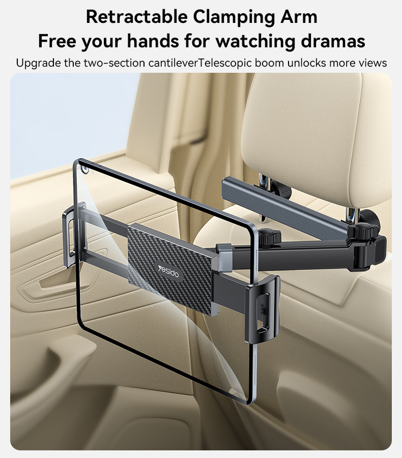 Yesido מעמד לרכב Folding telescopic car rear pillow (C294)