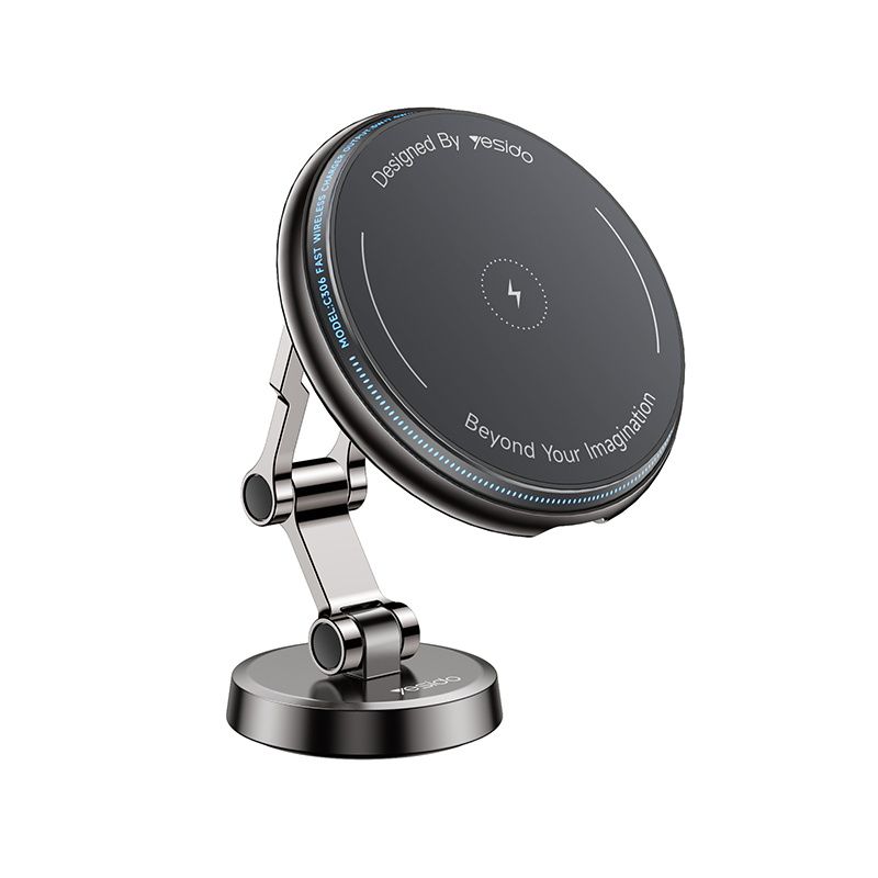 Yesido מעמד לרכב 15W wireless charger car holder (C306)