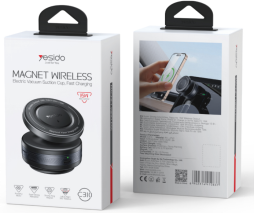 Yesido מעמד לרכב Magsafe 15W Wireless Charging Stand with Ball Head Electric Vacuum Suction Cup (C310)