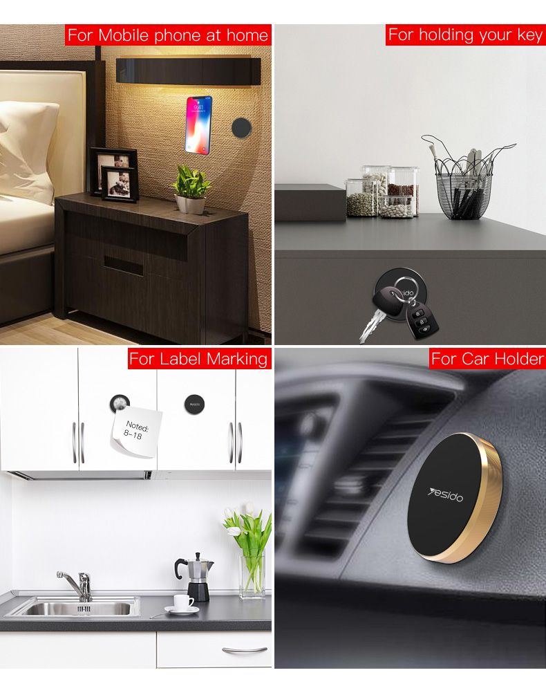 Yesido מעמד לרכב Magnetic Car Holder (C38)