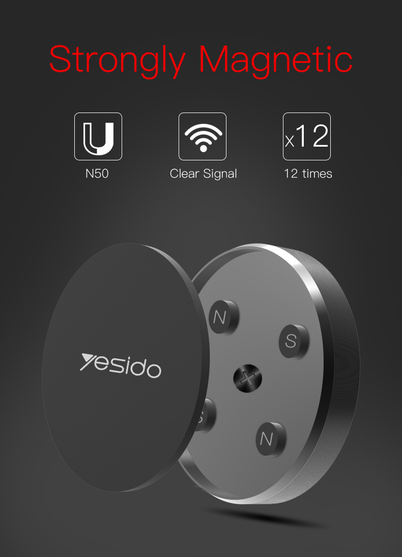 Yesido מעמד לרכב Magnetic Car Holder (C38)