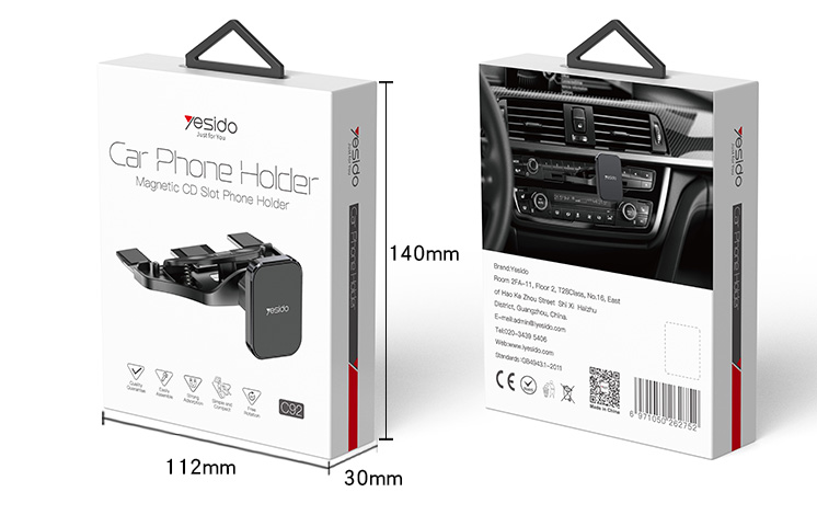 Yesido מעמד לרכב Magnetic CD Slot 
phone holder (C92)