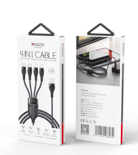 Yesido כבל USB to 4 ports 
Charging Cable
1.2M (CA111)