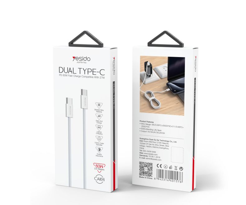 Yesido כבל For IOS and Android Data Cable
2M (CA164)