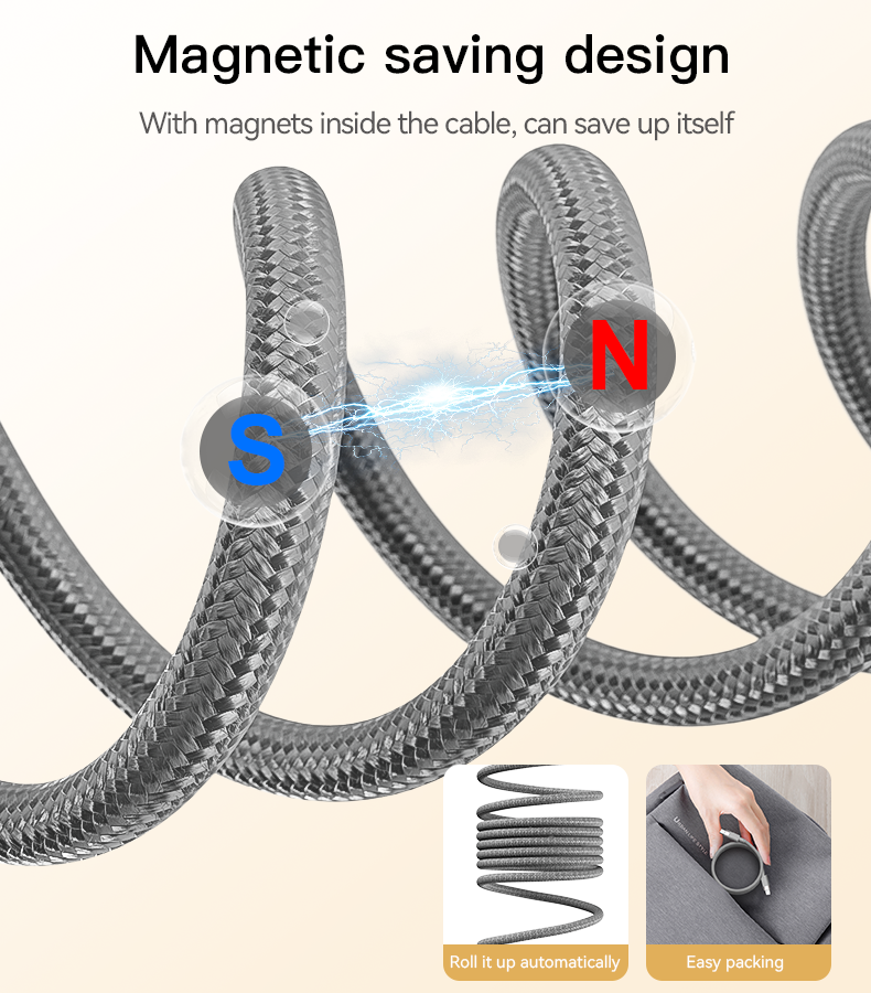 Yesido כבל PD C-C Magnetic absorption data cable
1M (CA172C)