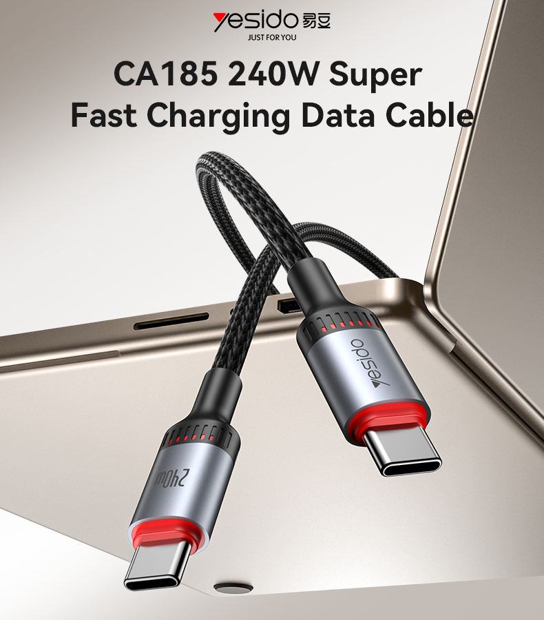 Yesido כבל C-C 240W Data cable
1.2M (CA185)