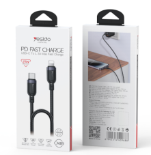 Yesido כבל C TO L/27W
Data cable
1.2M (CA189)