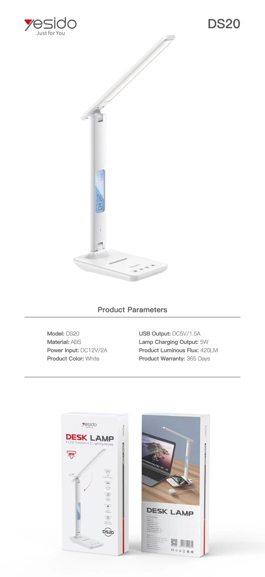 Yesido מטען אלחוטי 10W wireless charger (DS20)