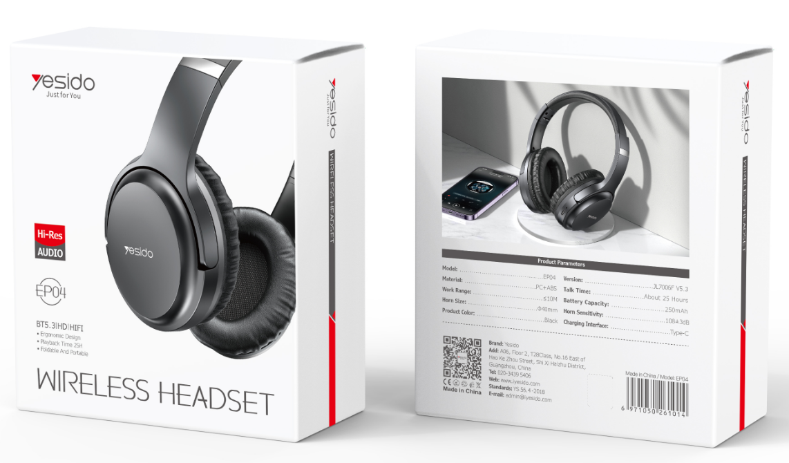 Yesido אוזניות בלוטות Headset (EP04)