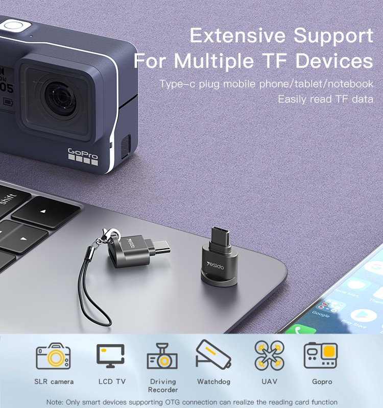 Yesido מתאם OTG OTG Card Reader (GS19)