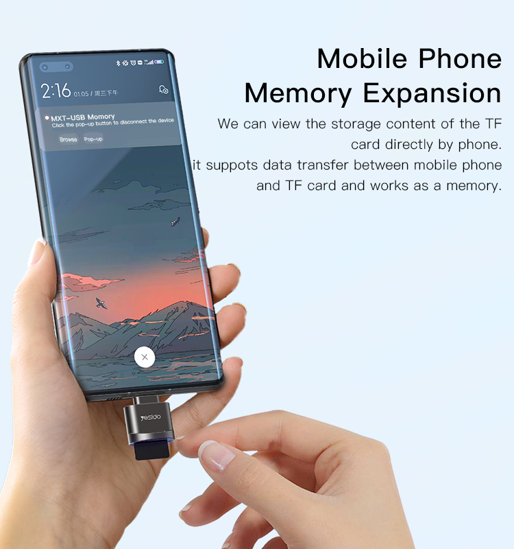 Yesido מתאם OTG OTG Card Reader (GS19)