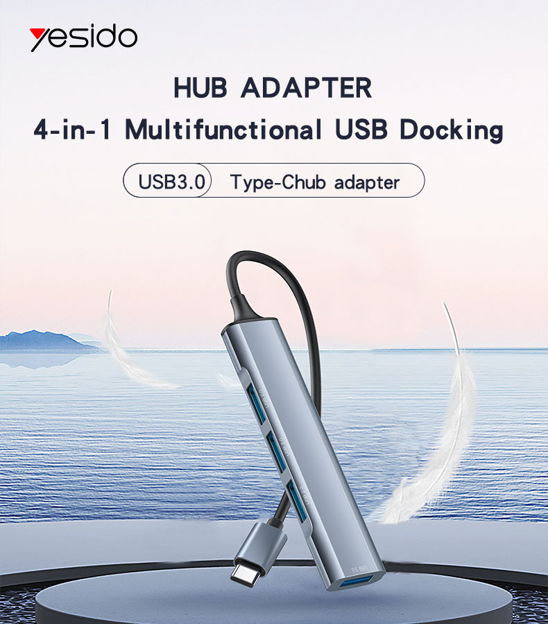 Yesido מפצל USB 4 IN 1 hub adapter (HB17)