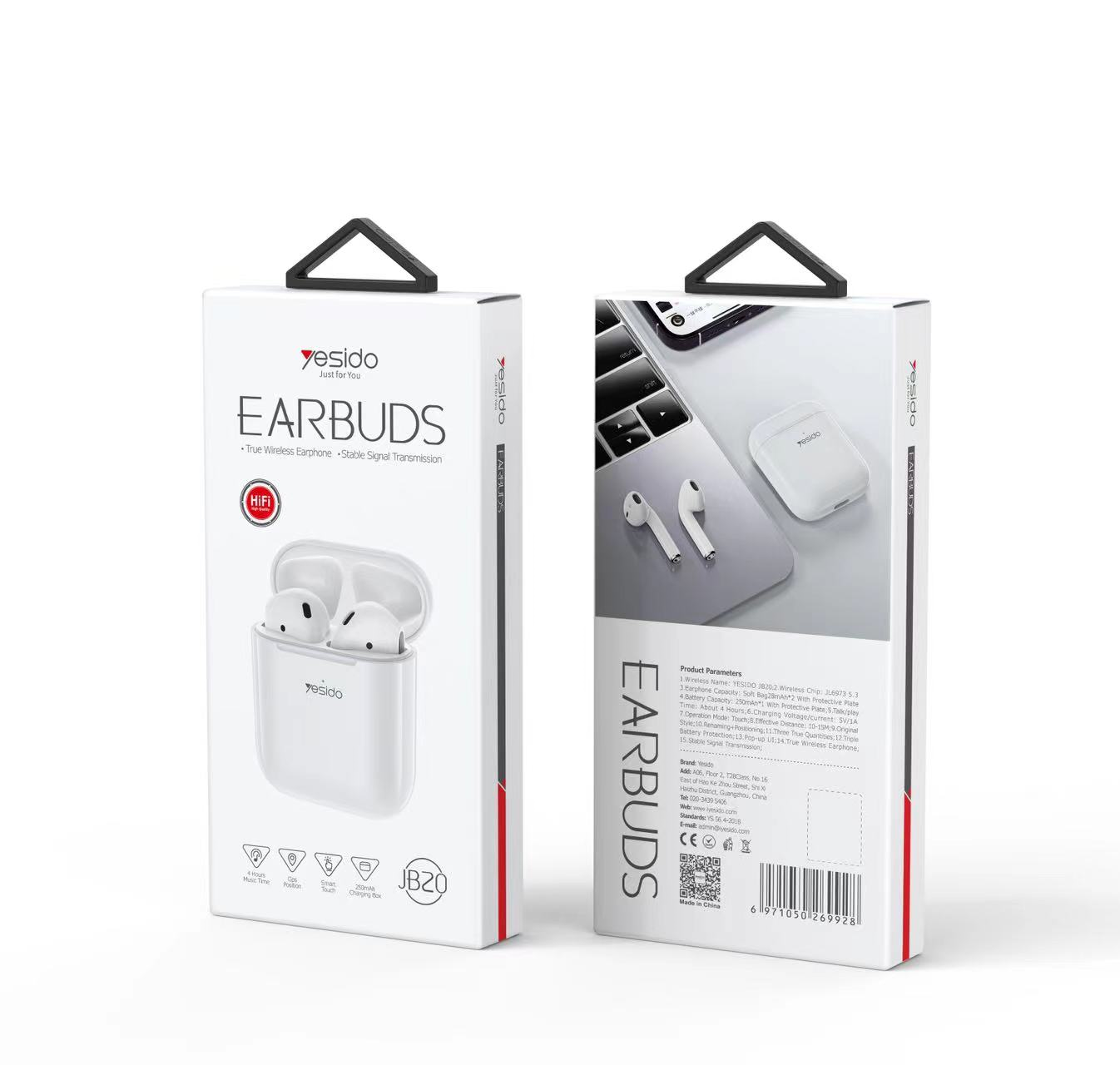Yesido אוזניות בלוטות Reduced Version TWS  Earphone (JB20)