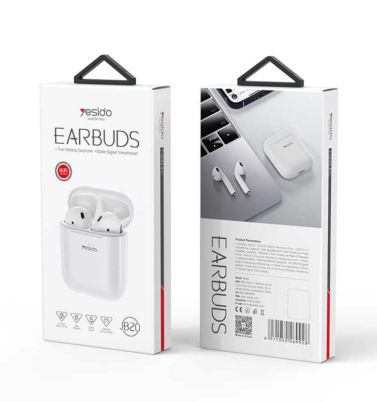 Yesido אוזניות בלוטות Reduced Version TWS  Earphone (JB20)