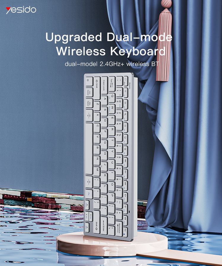 Yesido מקלדת ועכבר Wireless Keyboard (KB11)
