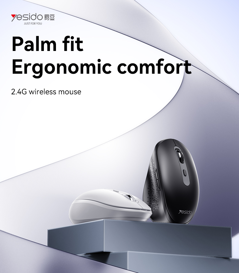 Yesido מקלדת ועכבר 2.4GHz wireless mouse (KB17)