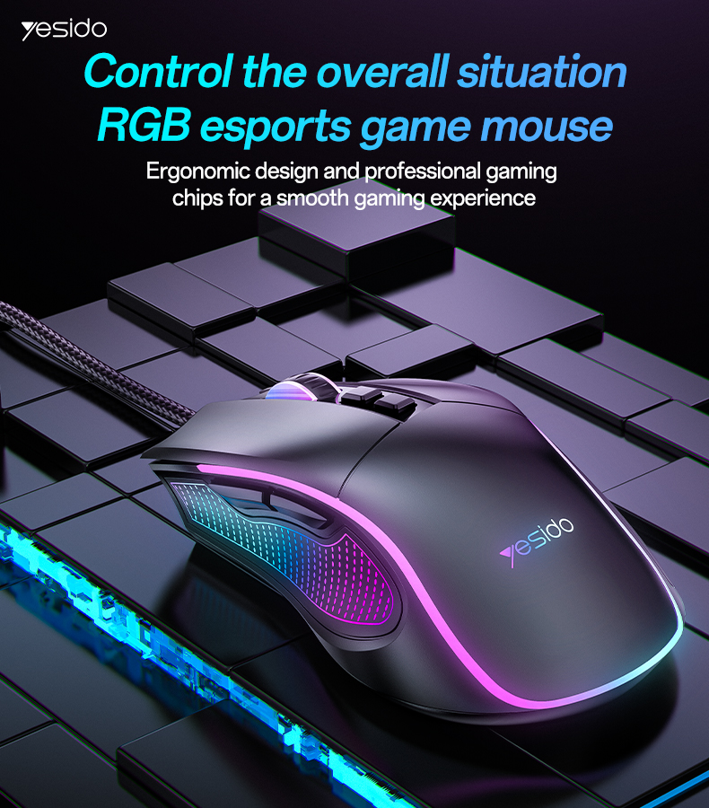 Yesido מקלדת ועכבר Game wired mouse (KB20)