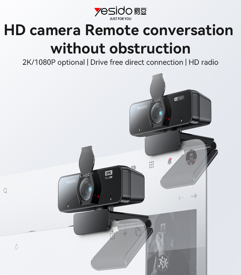 Yesido אביזר Lifestyle 400MP USB Webcam (KM14)