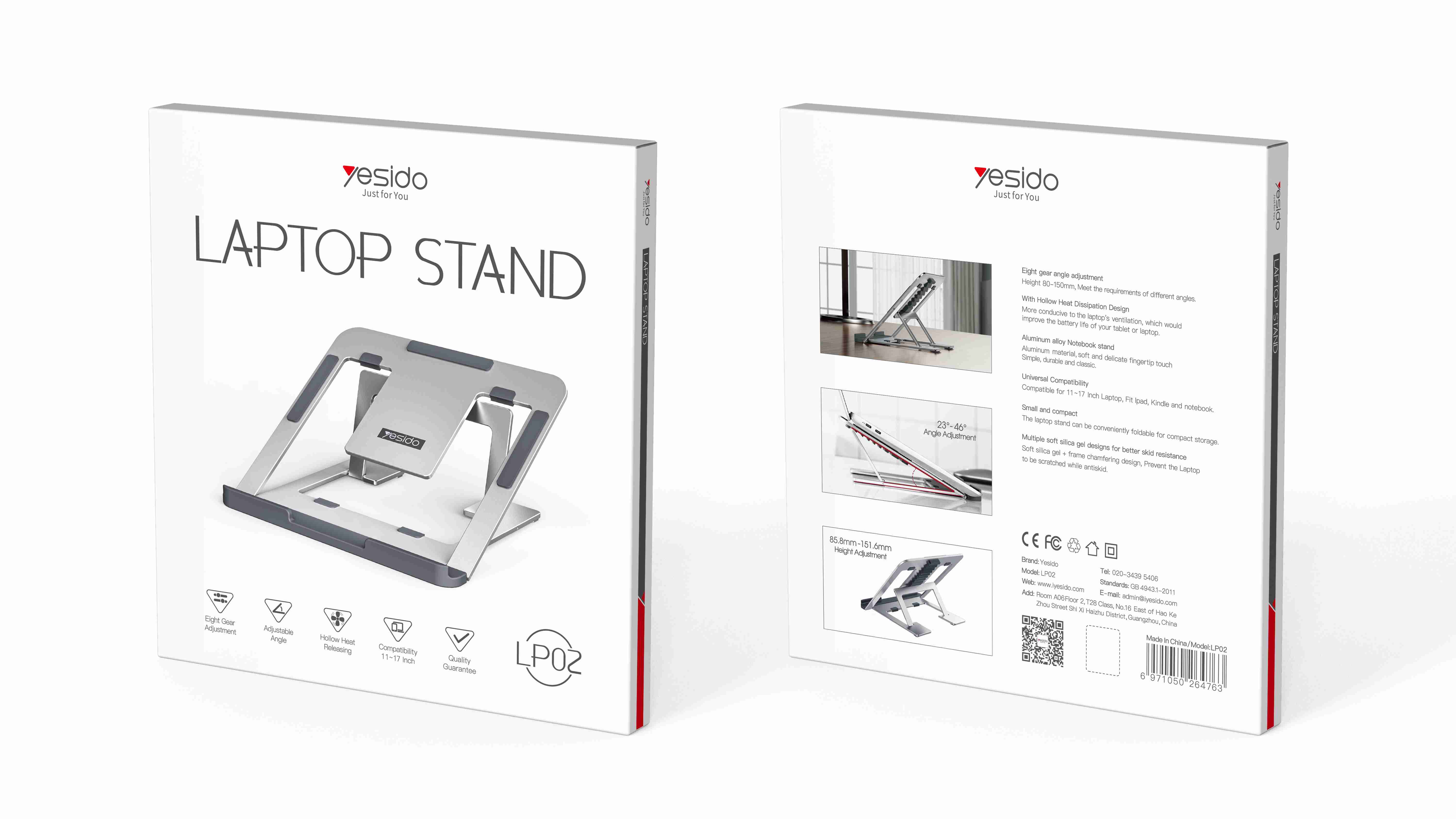 Yesido מעמד לרכב Latop stand (LP02)