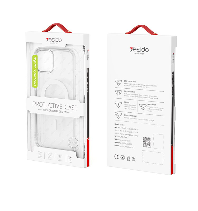 Yesido כיסוי 小防摔磁吸壳
Magnetic Crystal Series     Transparents
MAGSAFE
ANTI-BROKEN TPU+PC (PC03)